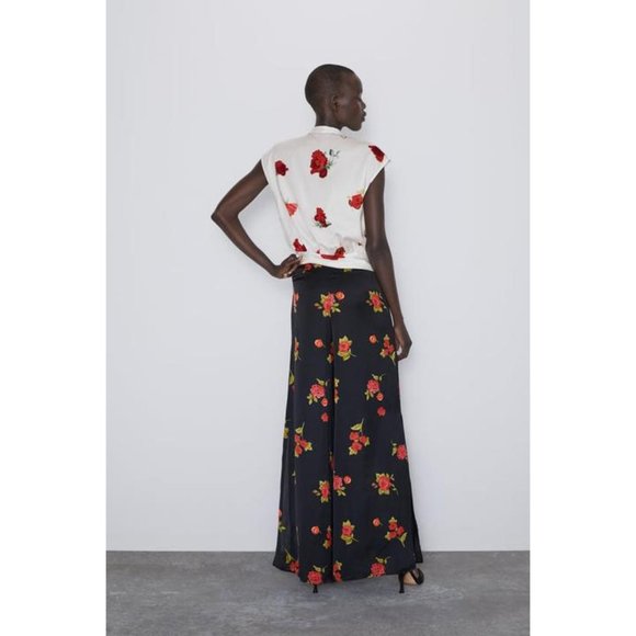 ZARA Floral Rose Pattern Top Summer Fun Print Date - Picture 5 of 8